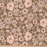 Printed Cotton KASHI Green / Peach